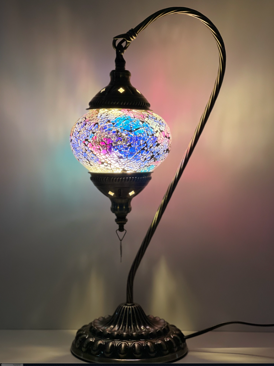 Silver mosaic lamp deals