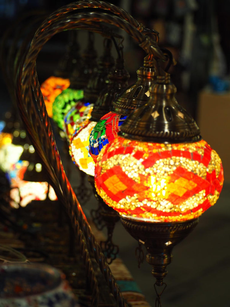 Handmade Swan Mosaic Lamps