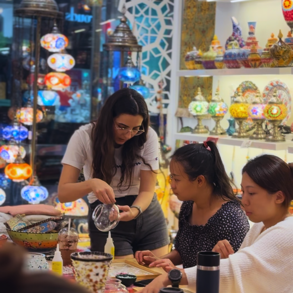 Turkish mosaic lamp making classes in Sydney