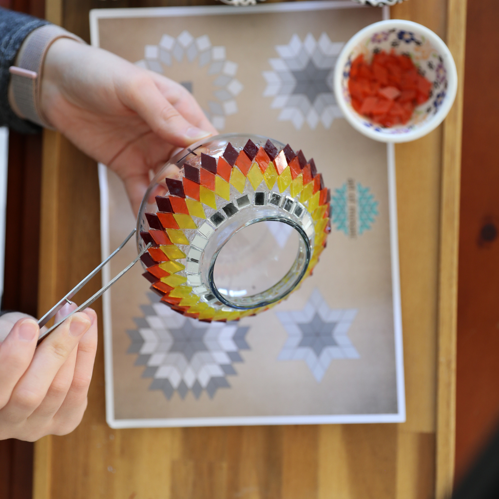 Turkish mosaic lamp making classes in Brisbane , Chermside and Carindale