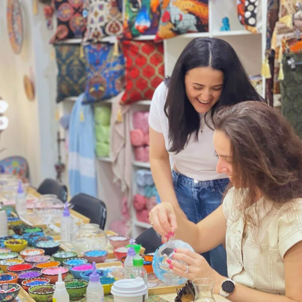 Turkish mosaic lamp making classes in Brisbane , Chermside and Carindale